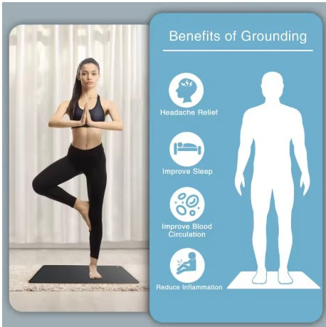 ZenGround™ Conductive Leather Yoga Mat